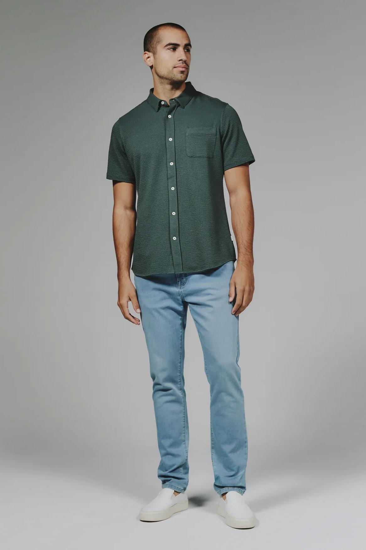 Bennet Short Sleeve Shirt- Basil Product Image