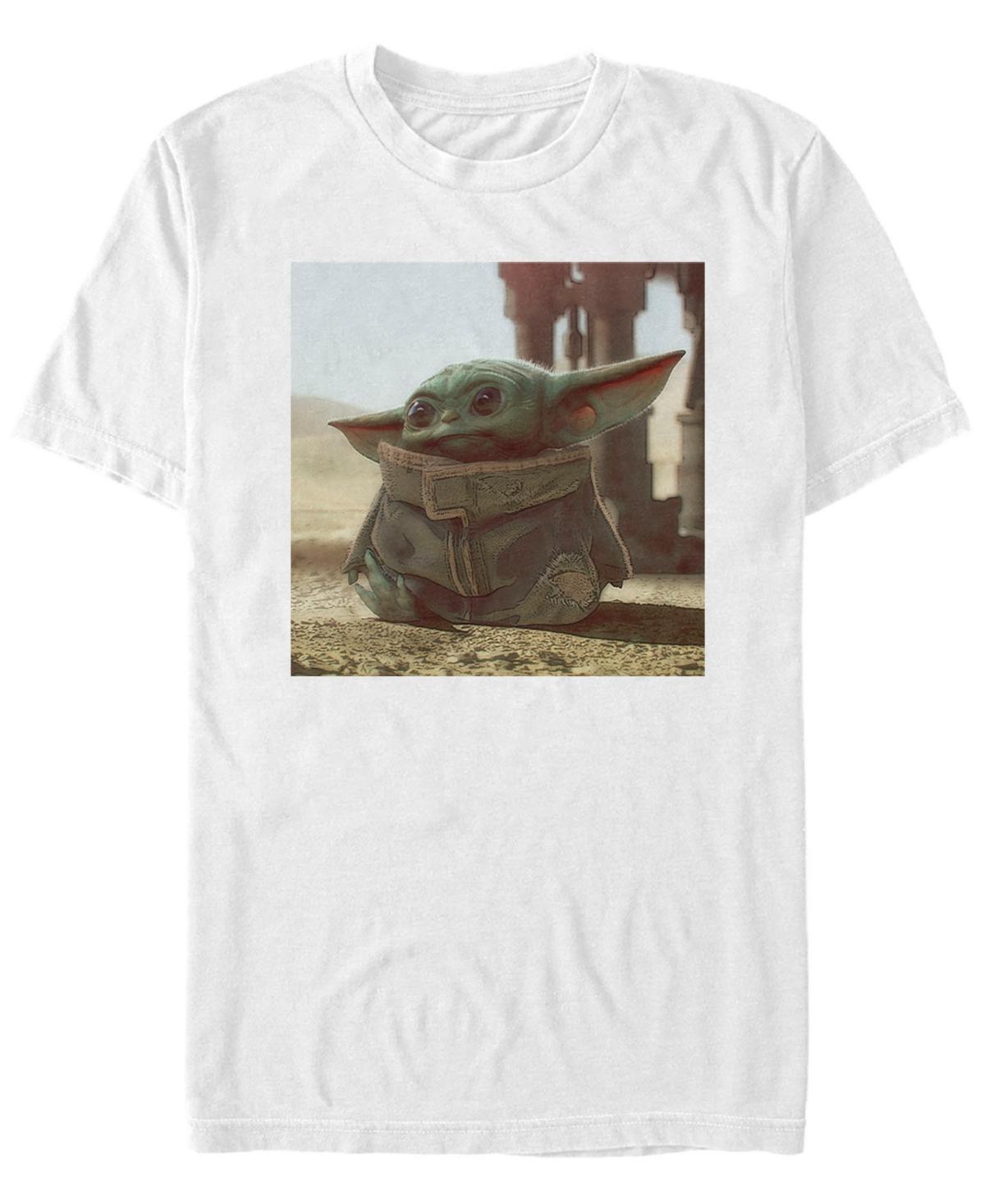 Men's Star Wars The Mandalorian The Child aka Baby Yoda Poster Tee, Size: 3XL, White Product Image