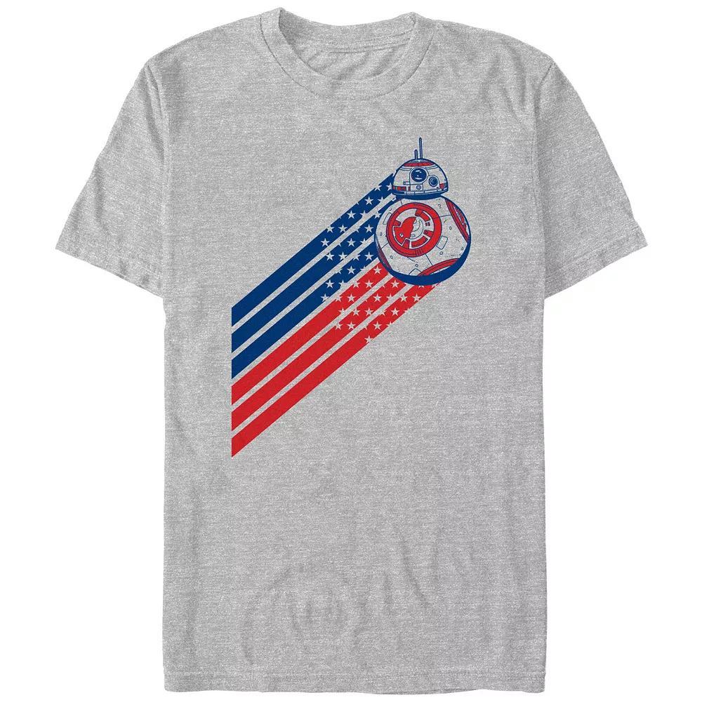 Men's Star Wars BB-8 Americana Graphic Tee, Size: XL, Athletic Grey Product Image
