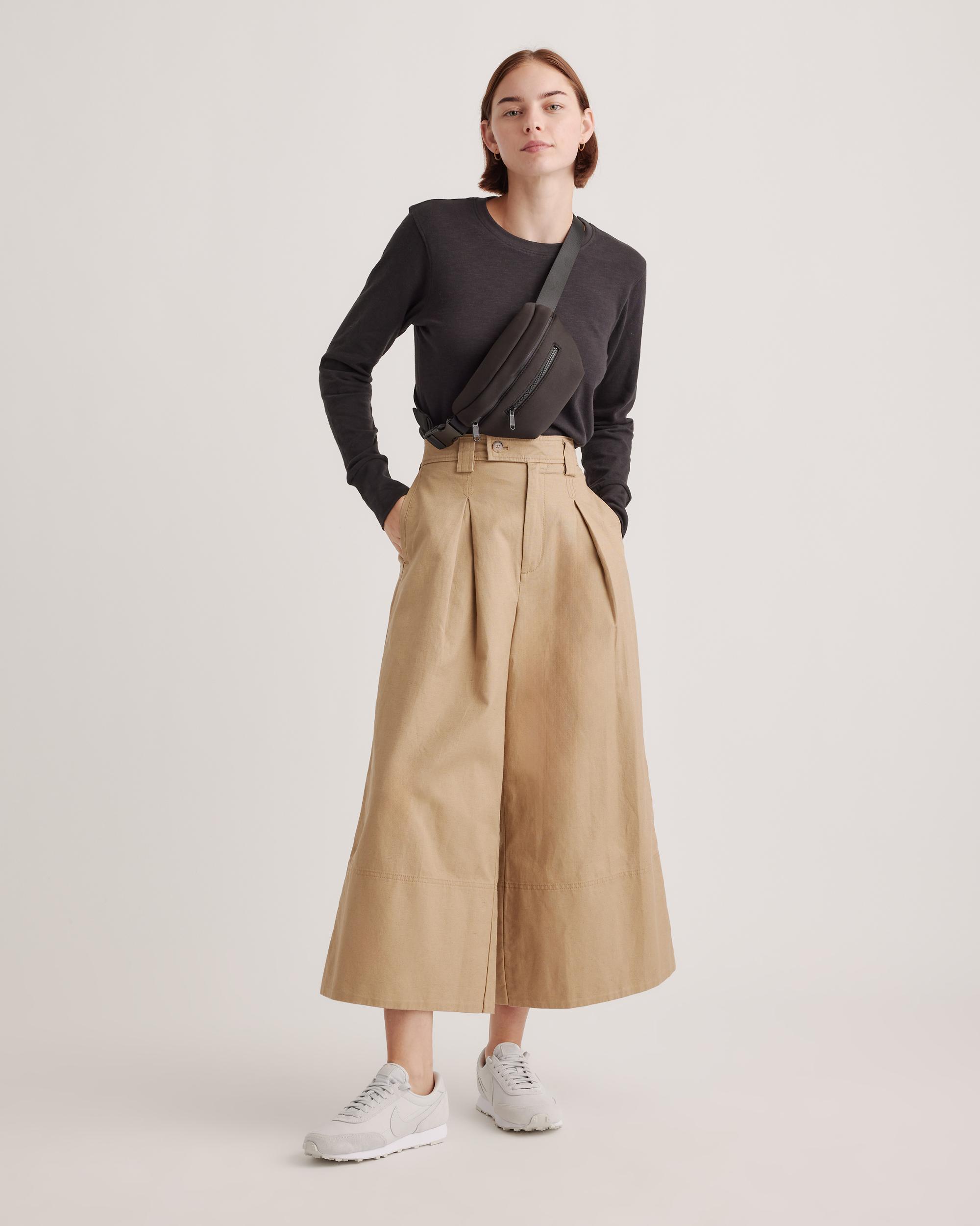 Quince | Women's Slub Long Sleeve T-Shirt Organic Cotton Product Image