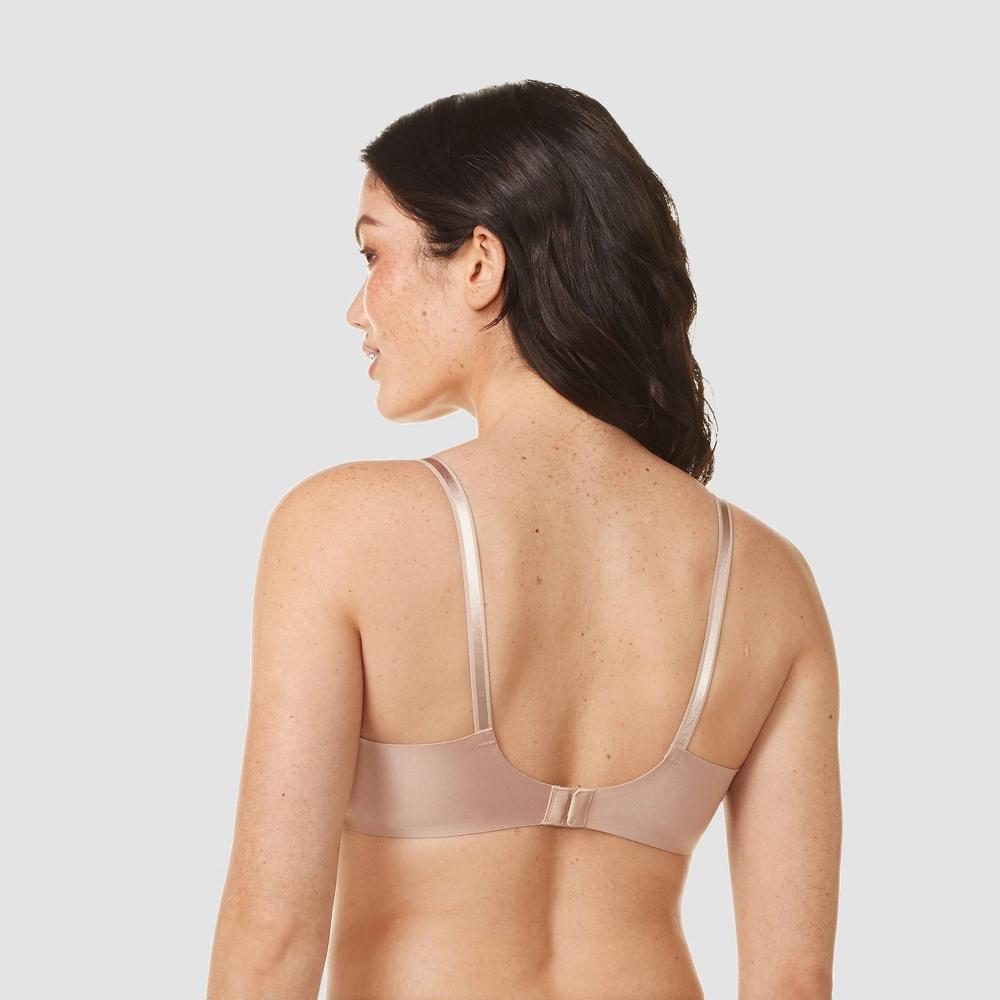 Simply Perfect by Warners Womens Underarm Smoothing Wire-Free Bra RM0561T - 38C Toasted Almond: Medium Support, Padded Cup Product Image