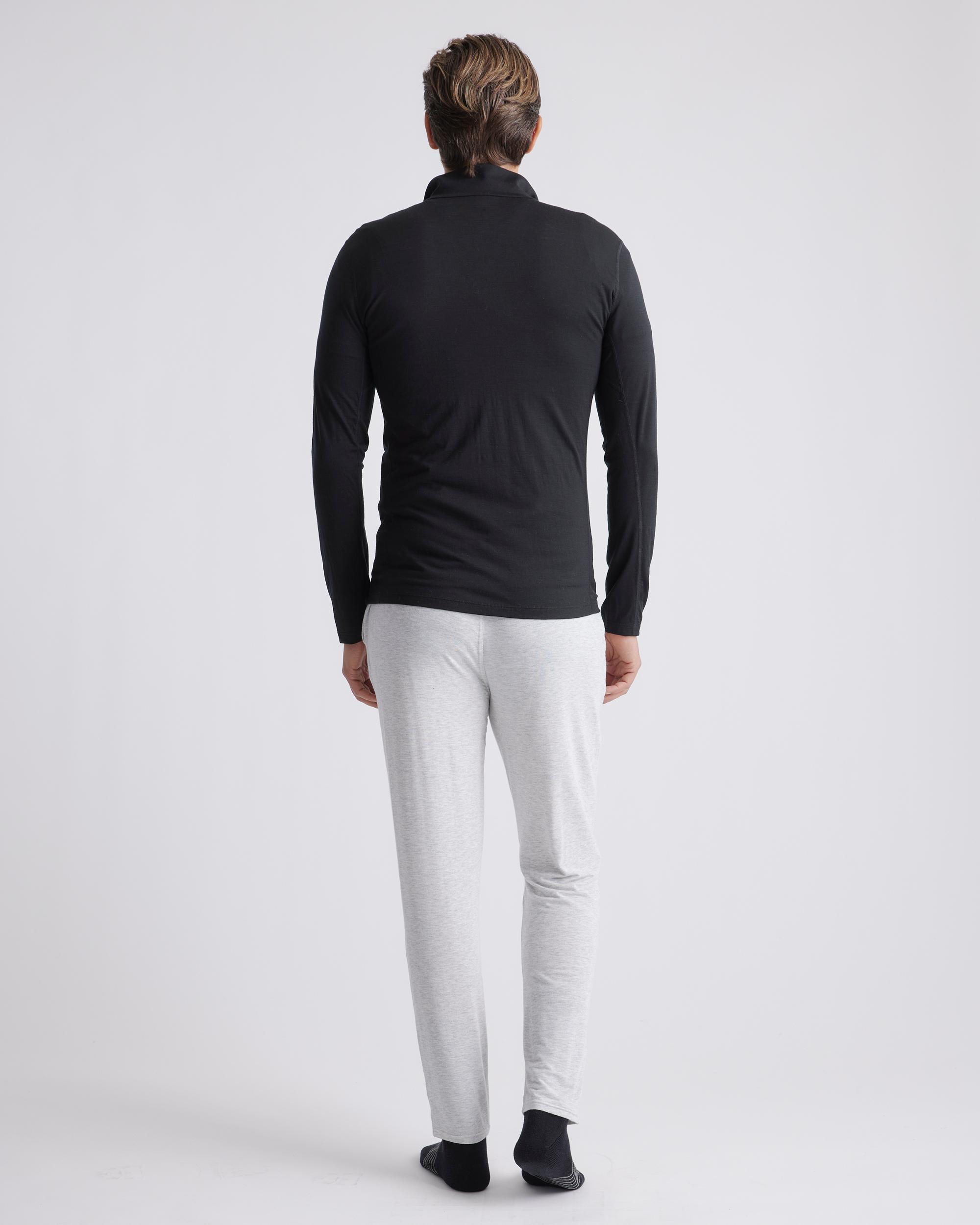 Quince | Men's 100% Merino Wool Quarter Zip Base Layer Size XL, Merino/Cotton Product Image