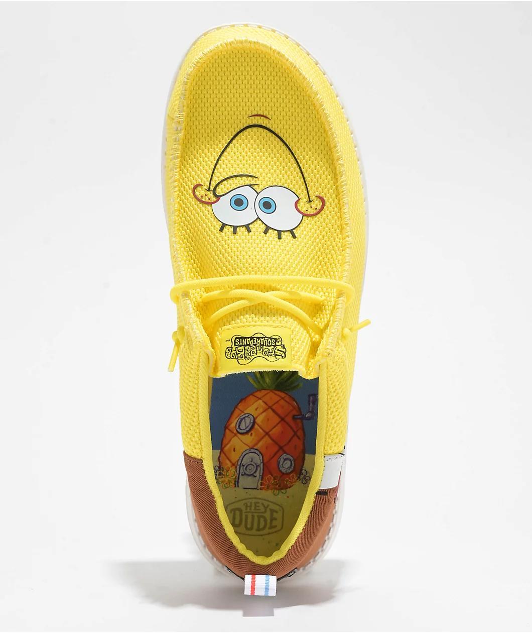 HEYDUDE x SpongeBob SquarePants Wendy Patrick Funk Pink Shoes Product Image