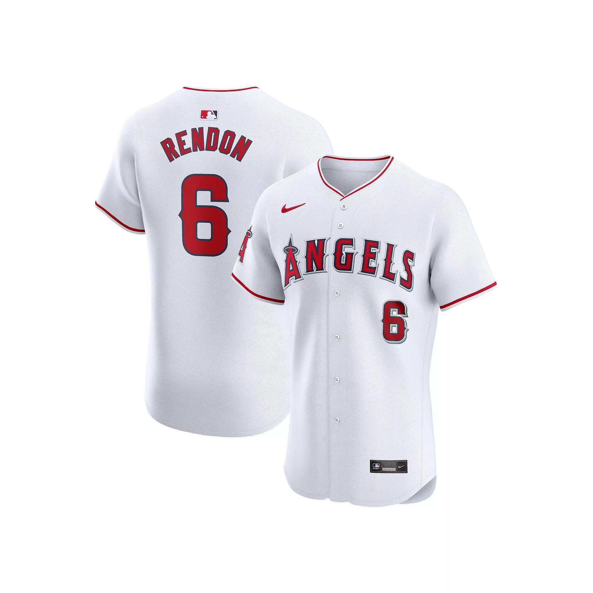 Men's Nike Anthony Rendon White Los Angeles Angels Home Elite Player Jersey, Size: 56 Product Image