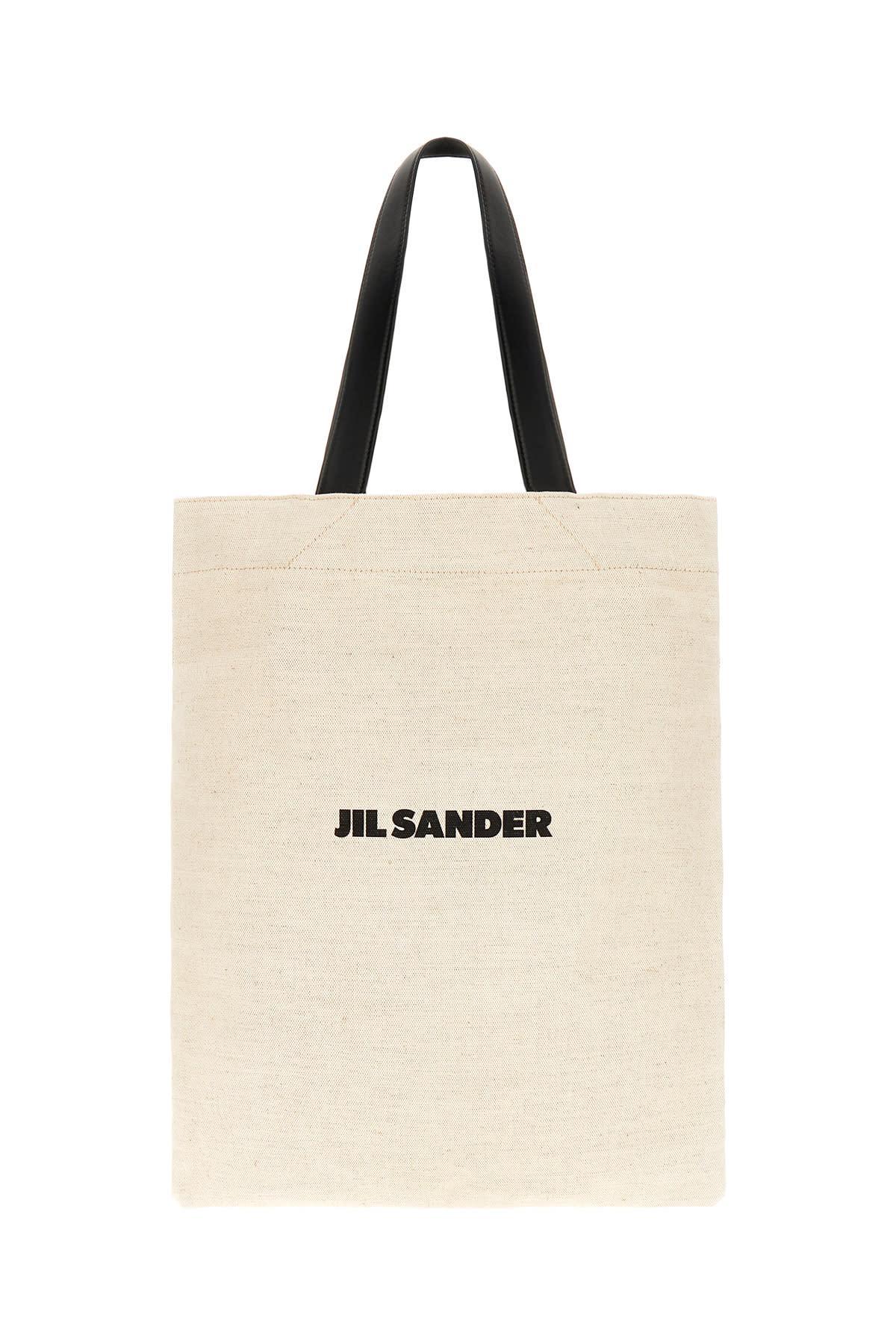 JIL SANDER Beige Canvas Shopping Bag Product Image