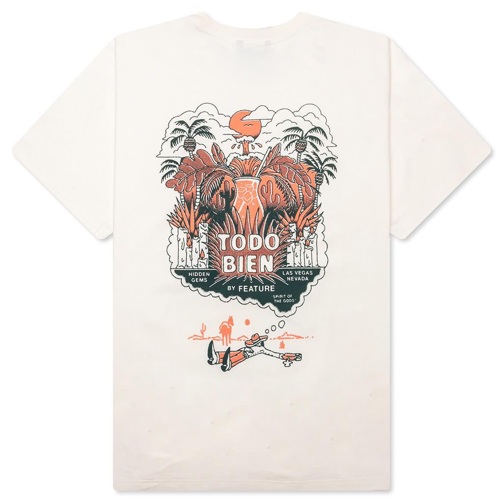 Feature x Todo Bien Agave Desert Tee - Cannoli Cream Male Product Image