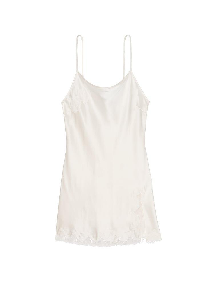 Atelier Victoria's Secret Bridal Silk Lace-Trim Mini Slip Dress Product Image