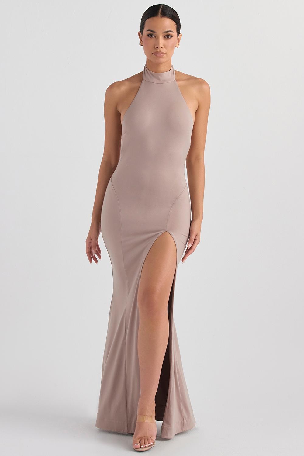 Juliette Mushroom Halter Gown Product Image