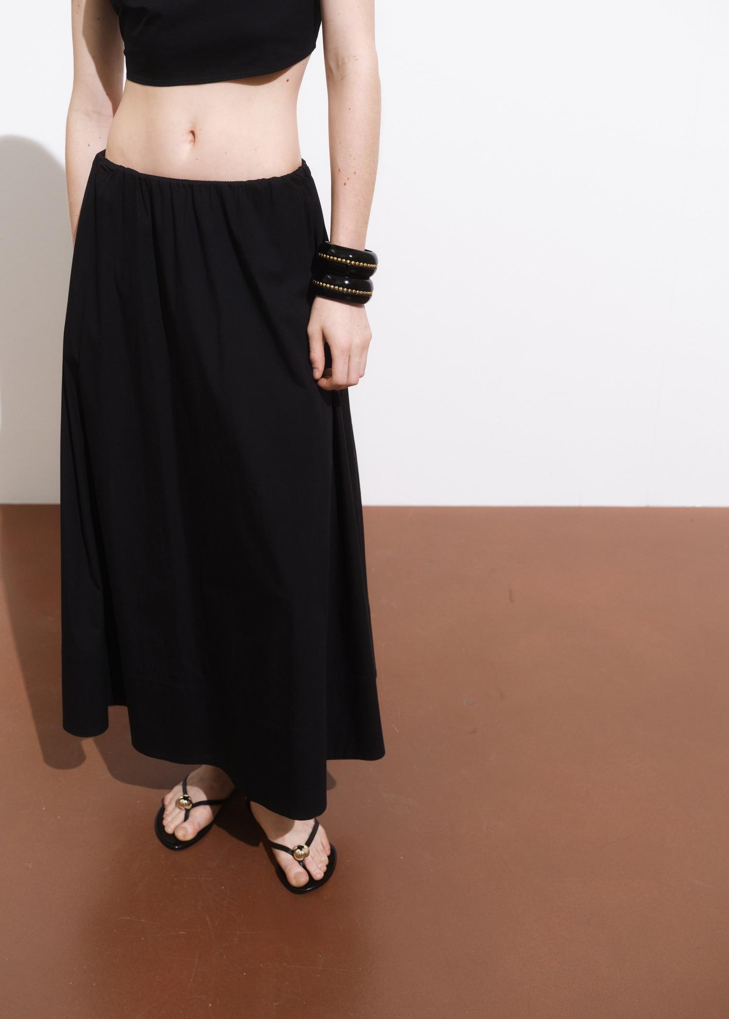 Flared cotton skirt - Women | MANGO USA Product Image