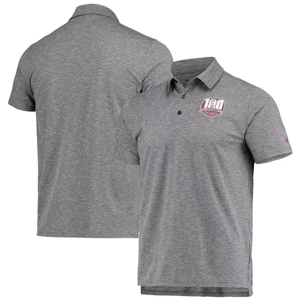 Men's Champion Charcoal Texas A&M Aggies Micro Mesh Polo, Size: Medium Product Image