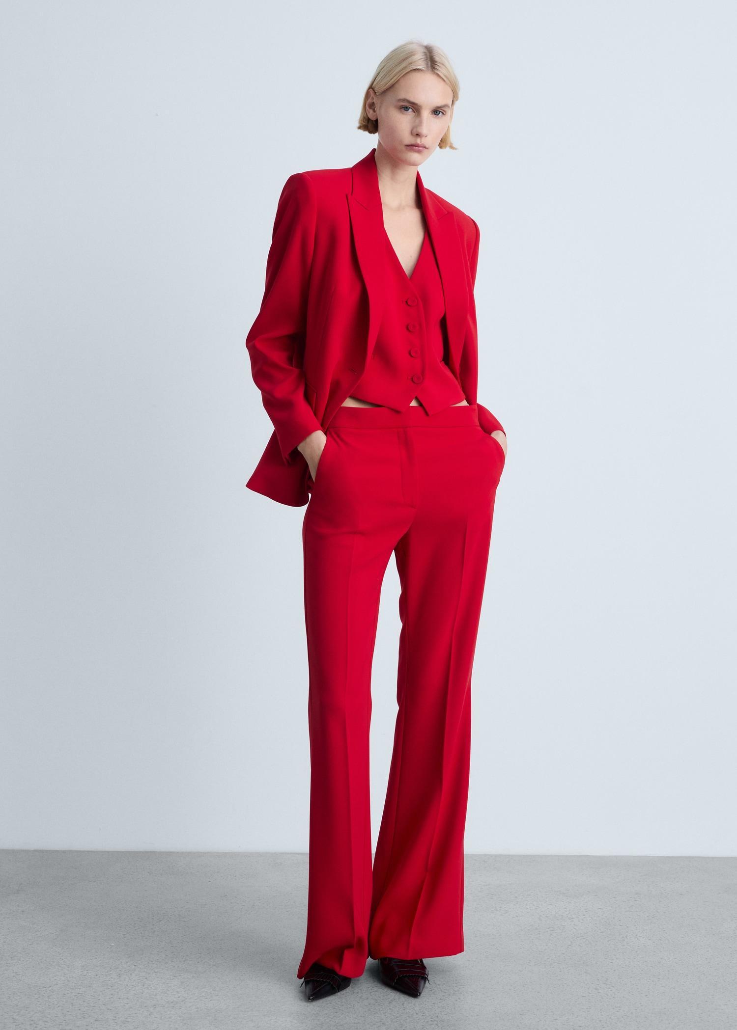 Structured suit jacket - Women | MANGO USA Product Image