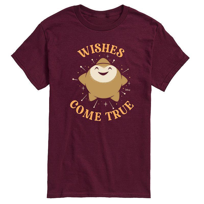 Disneys Wish Star Mens Wishes Come True Graphic Tee Product Image