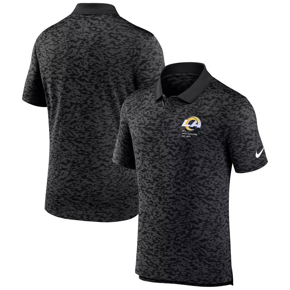 Men's Nike Black Los Angeles Rams Pique Fashion Performance Polo, Size: Small Product Image