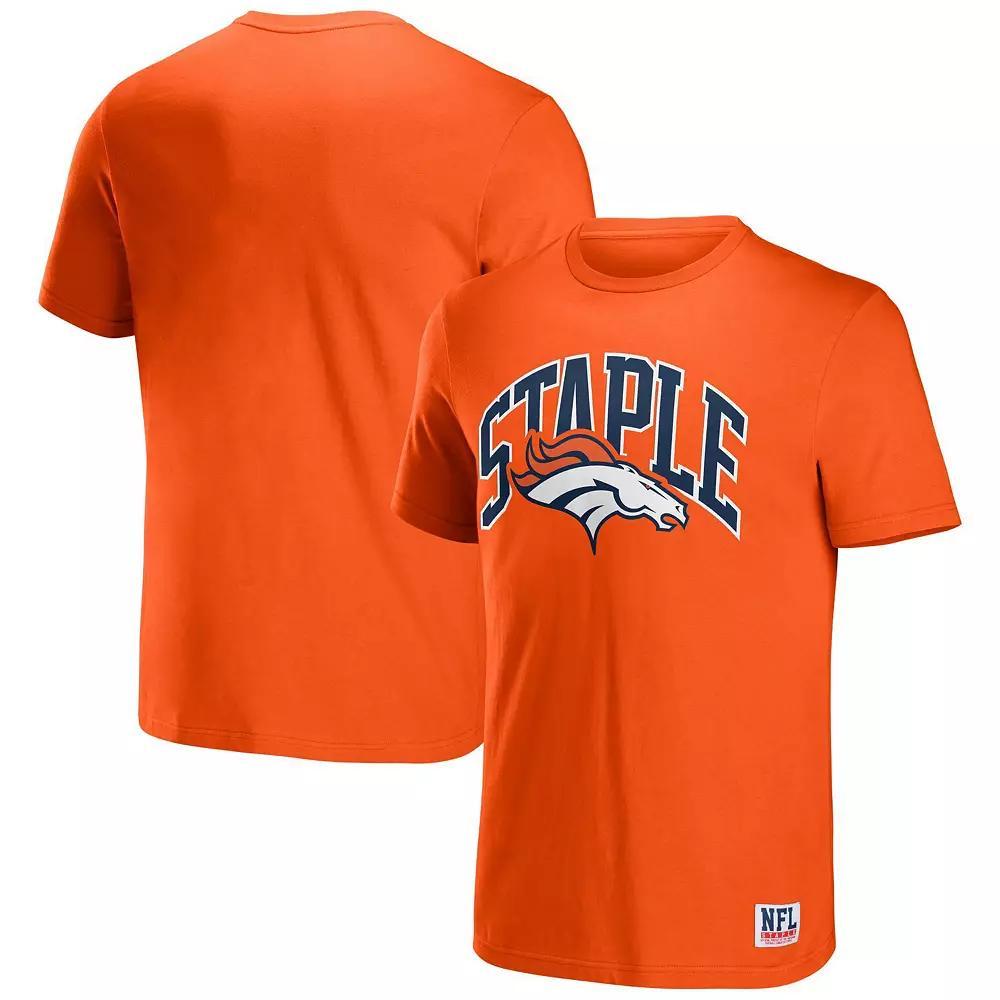 Men's NFL x Staple Orange Denver Broncos Logo Lockup T-Shirt, Size: 2XL Product Image