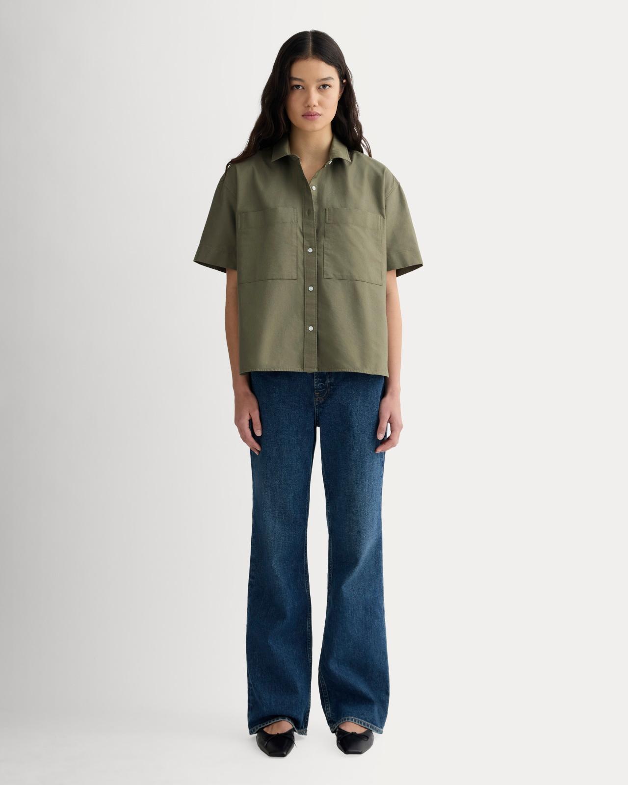 The Short-Sleeve Boxy Oxford Product Image