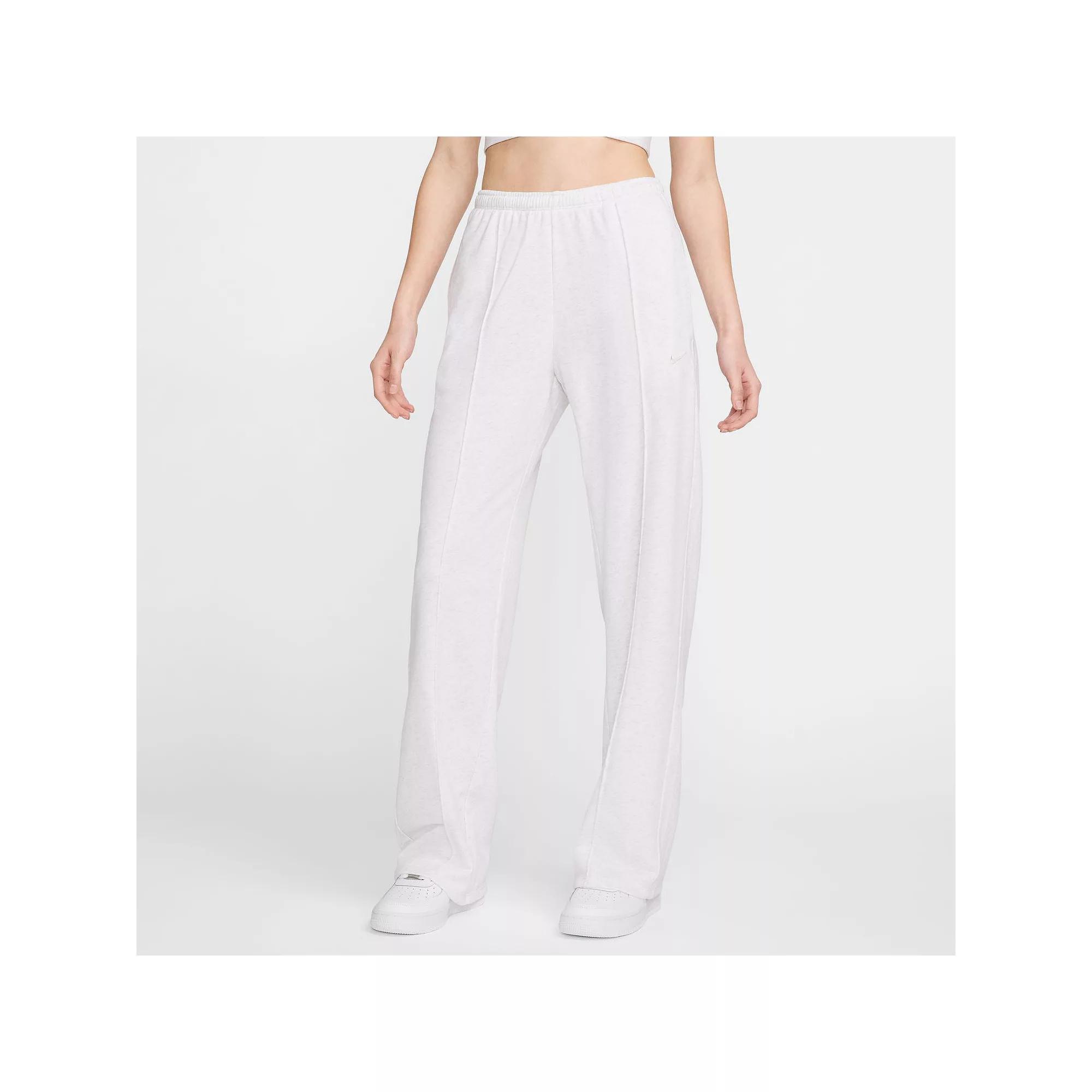 Women's Nike Sportswear French Terry Mid-Rise Sweatpants, Size: XXL, Birch Grey Product Image