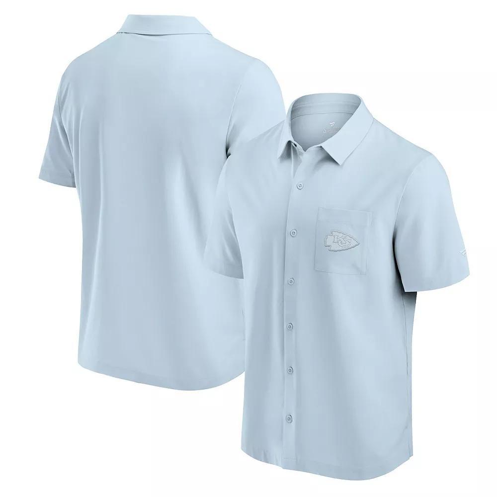 Men's Fanatics Gray Kansas City Chiefs Front Office Button-Up Shirt, Size: 4XL, Grey Product Image