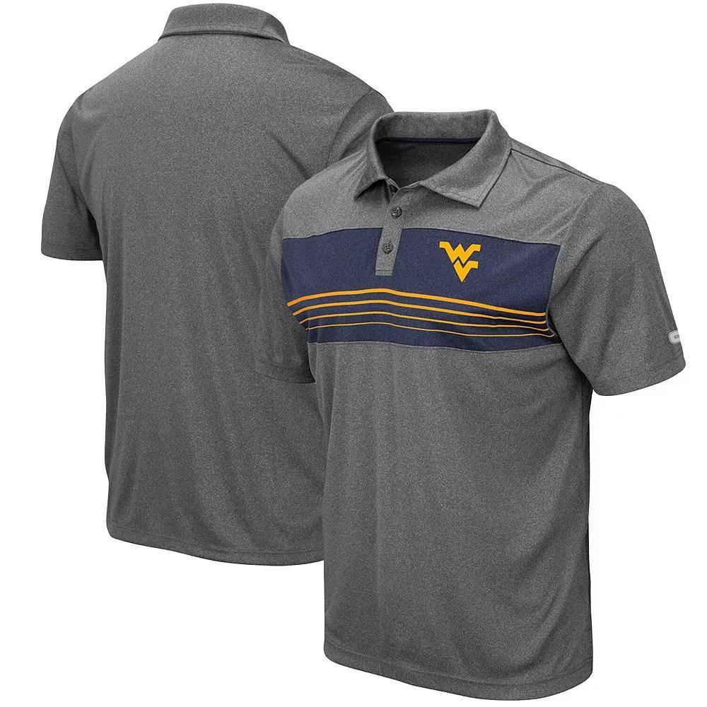 Men's Colosseum Heathered Charcoal Wisconsin Badgers Smithers Polo, Size: Small Product Image