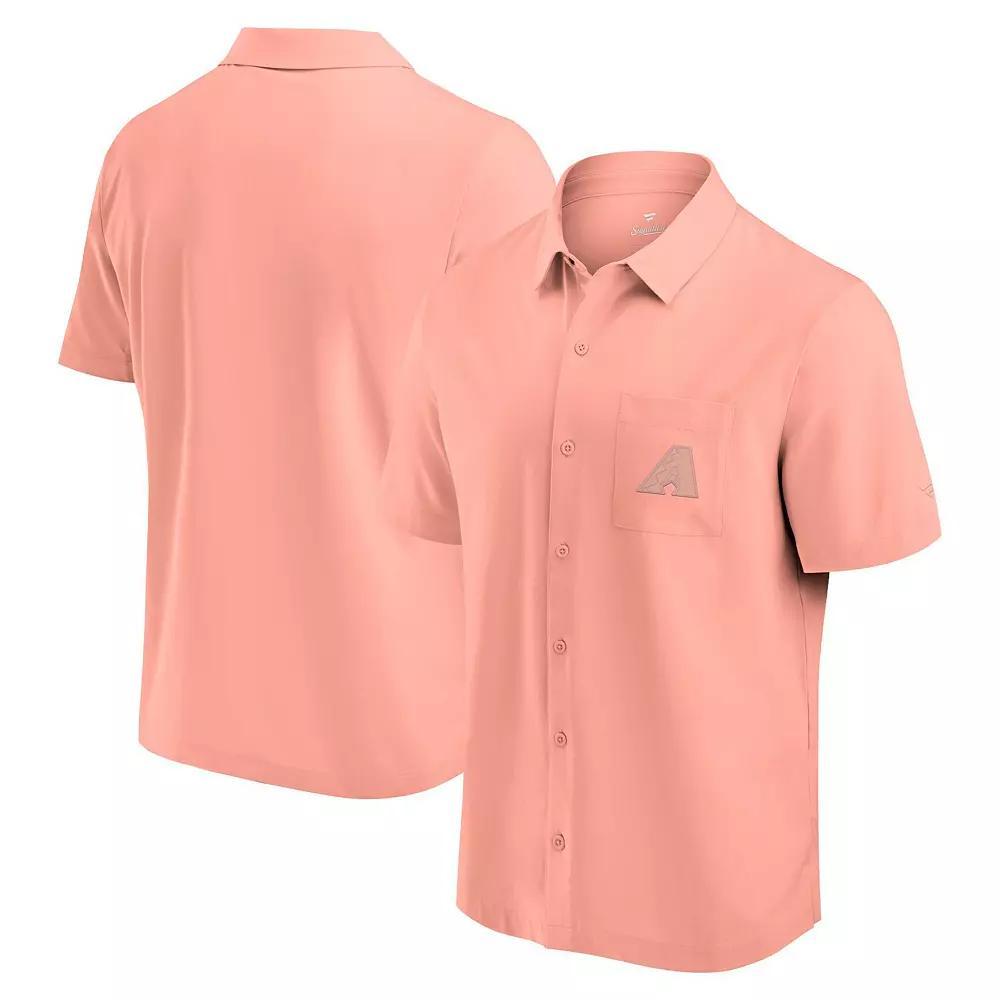 Men's Fanatics Signature Coral Arizona Diamondbacks Front Office Button-Up Shirt, Size: Large, Pink O Product Image