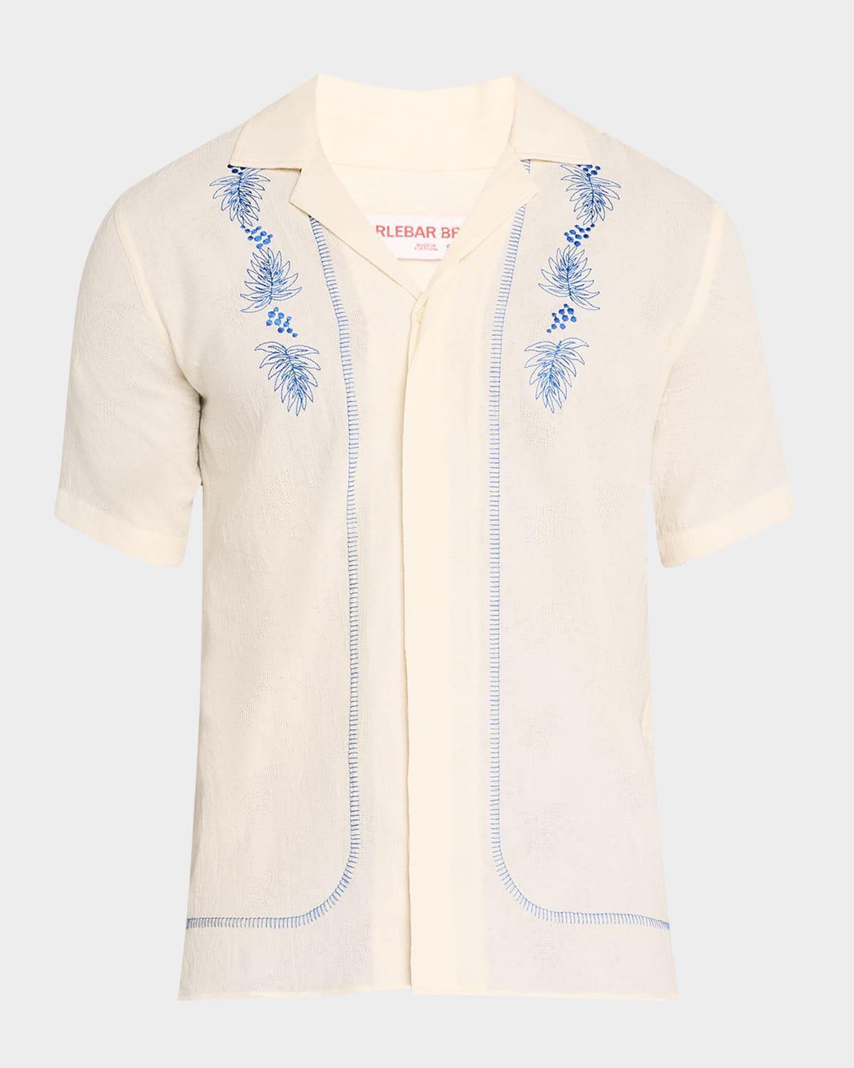 Mens Maitan Embroidered Camp Shirt Product Image