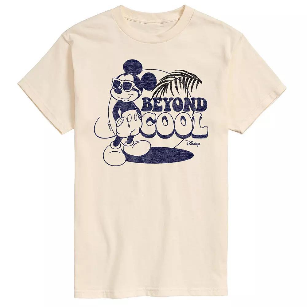 Disneys Mickey Mouse Mens Beyond Cool Graphic Tee Ivory Product Image