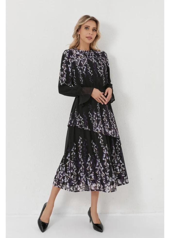 Lilac Bloom Midi Dress Product Image