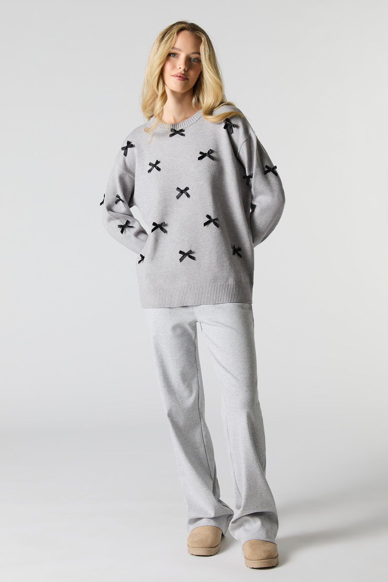 Bow Embellished Sweater Female Product Image