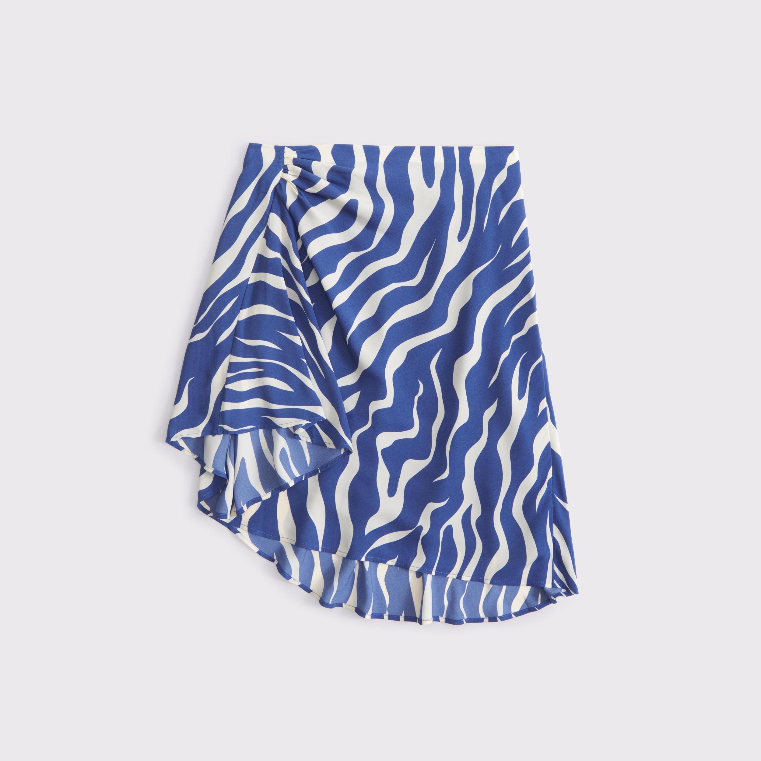 Low Rise Asymmetrical Hem Mini Skirt Product Image