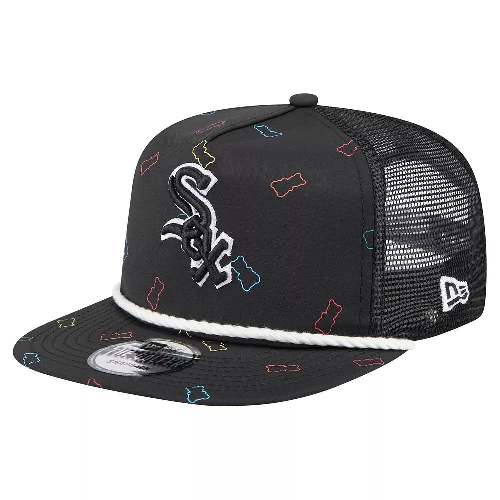 Men's New Era  Black Chicago White Sox Gummy Golfer Trucker Adjustable Hat Product Image