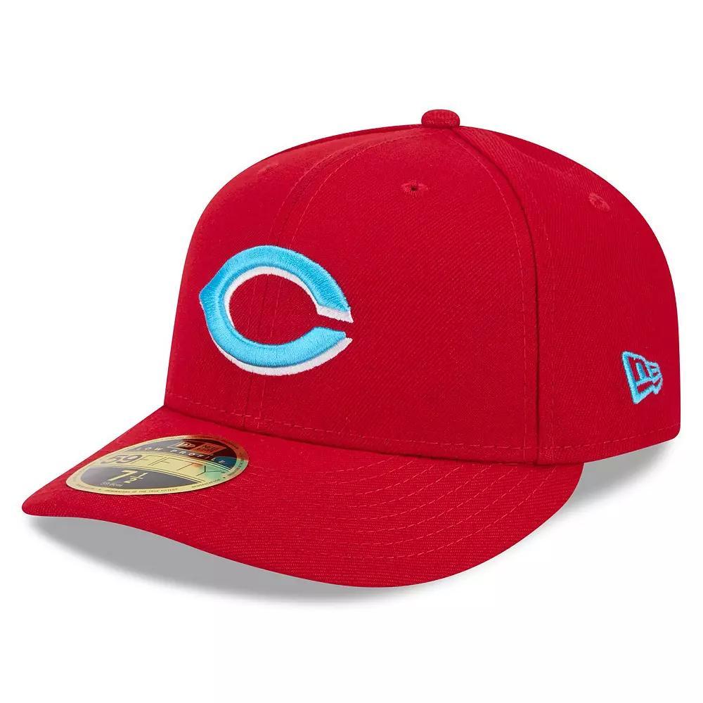 Men's New Era Red Cincinnati Reds 2024 Father's Day Low Profile 59FIFTY Fitted Hat, Size: 8, Red Red Product Image