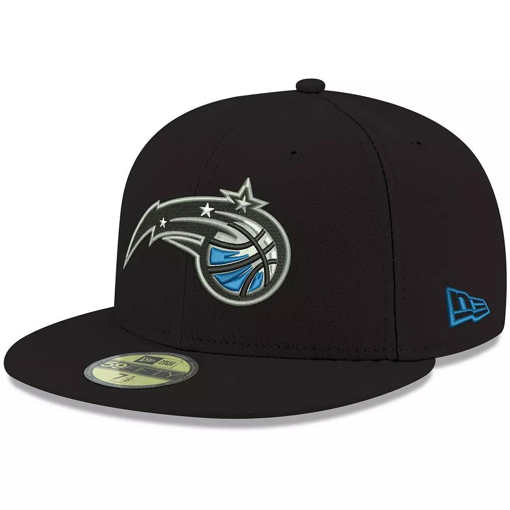 Men's New Era Black Orlando Magic Official Team Color 59FIFTY Fitted Hat, Size: 7 3/8, Mag Black Product Image
