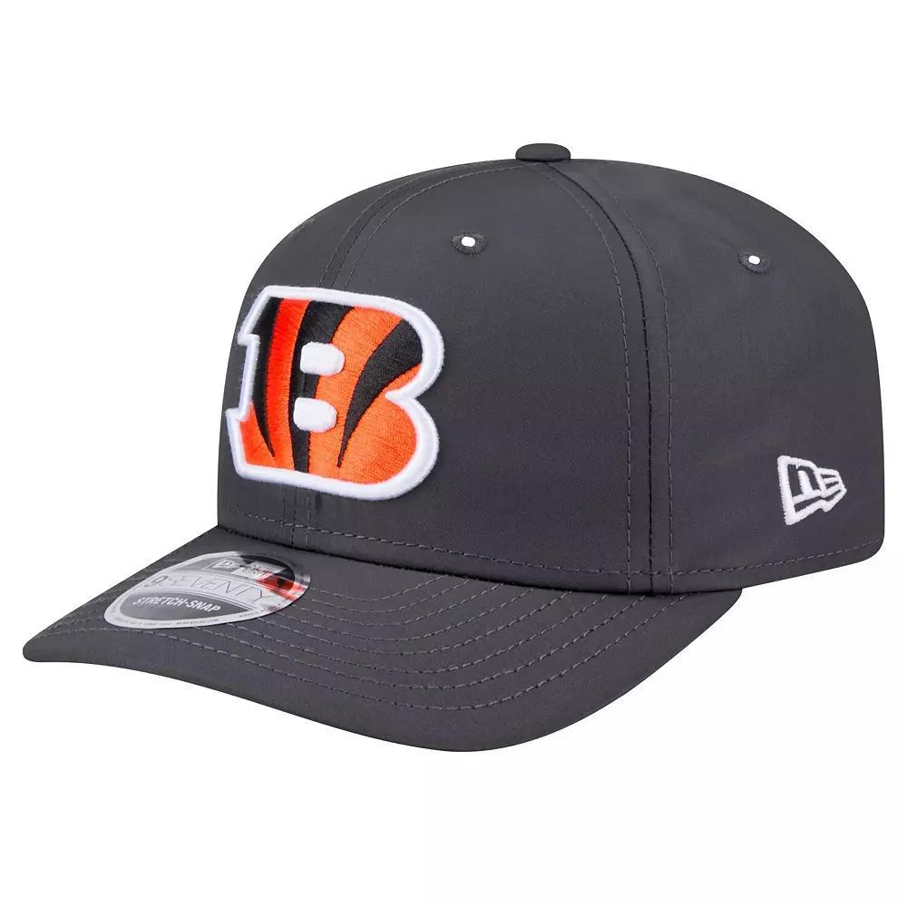 Men's New Era  Graphite Cincinnati Bengals Main 9SEVENTY Stretch-Snap Hat, Dark G Product Image