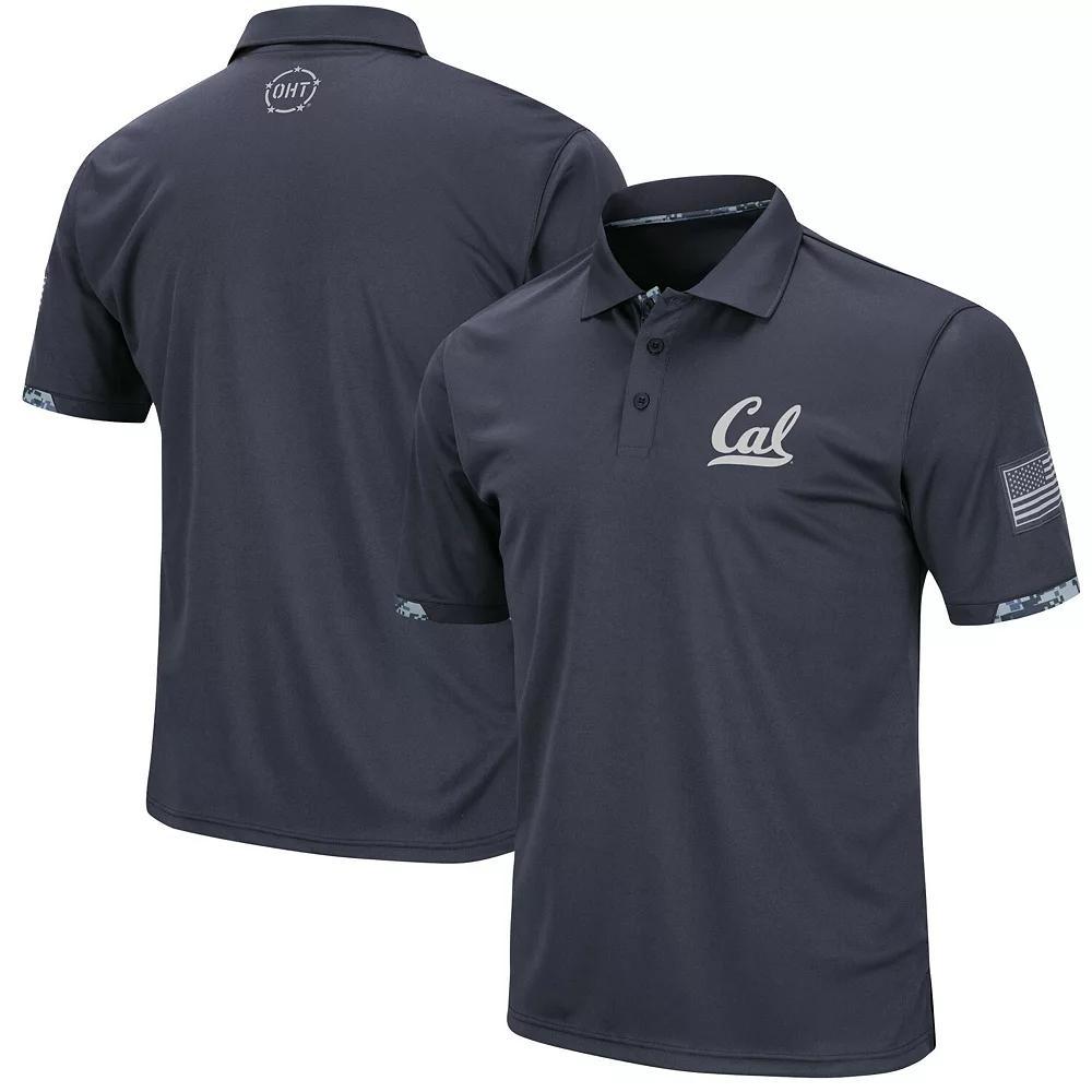 Mens Colosseum Charcoal Auburn Tigers OHT Military Appreciation Digital Camo Polo Product Image