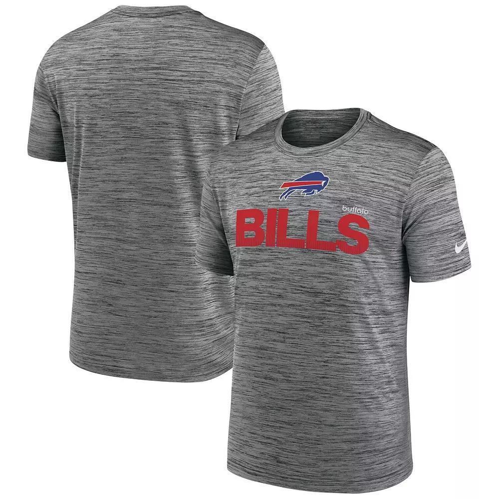 Men's Nike Anthracite Buffalo Bills Blitz Velocity Modern Performance T-Shirt, Size: 2XL, Grey Product Image
