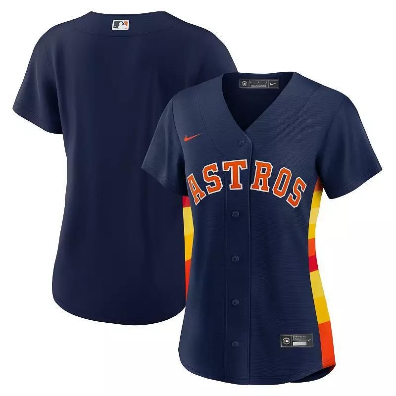 Women's Nike Navy Cleveland Guardians Alternate Official Replica Jersey, Size: Medium, Grd Blue Product Image