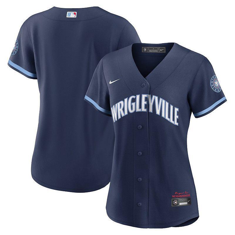 Women's Nike Navy Cleveland Guardians Alternate Official Replica Jersey, Size: Medium, Grd Blue Product Image