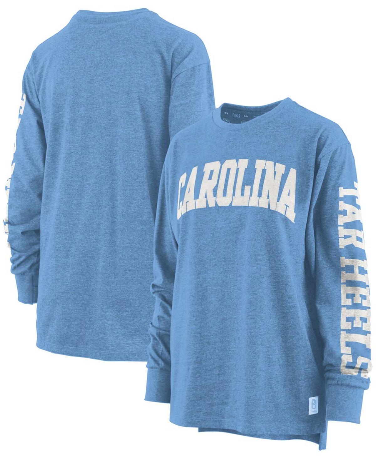 Women's Pressbox Carolina Blue North Carolina Tar Heels Plus Size Two-Hit Canyon Long Sleeve T-Shirt, Size: PLUS 3XL, Light Product Image