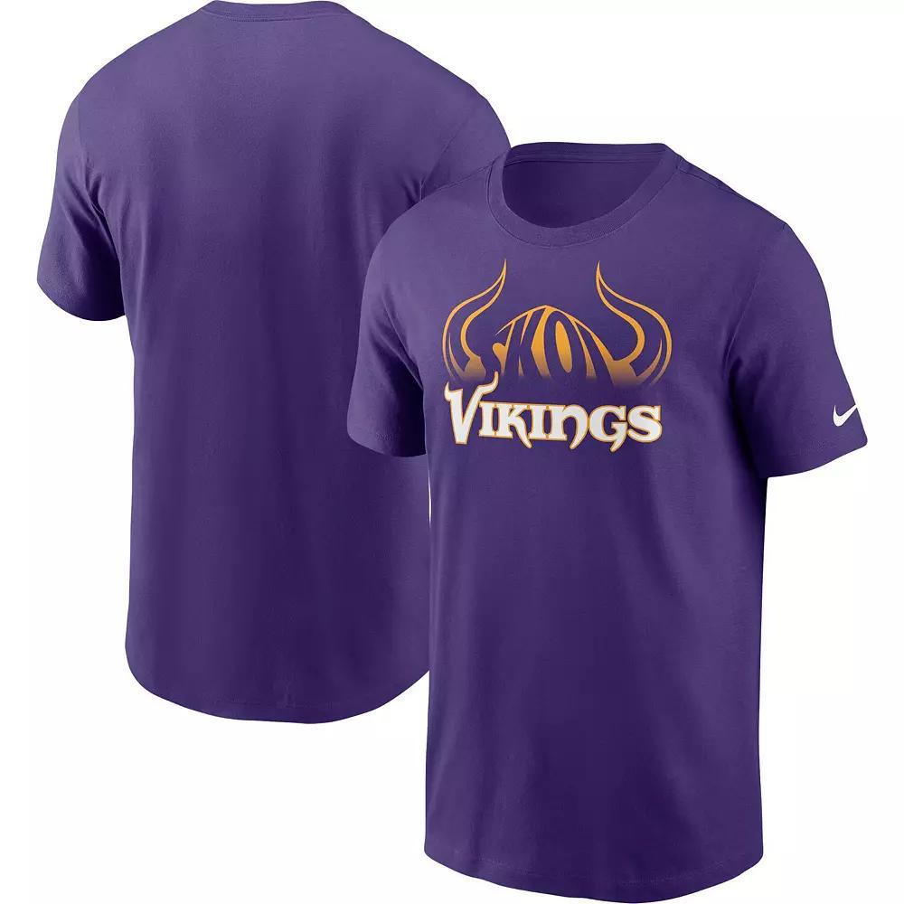 Men's Nike Purple Minnesota Vikings Hometown Collection Helmet T-Shirt, Size: Small Product Image