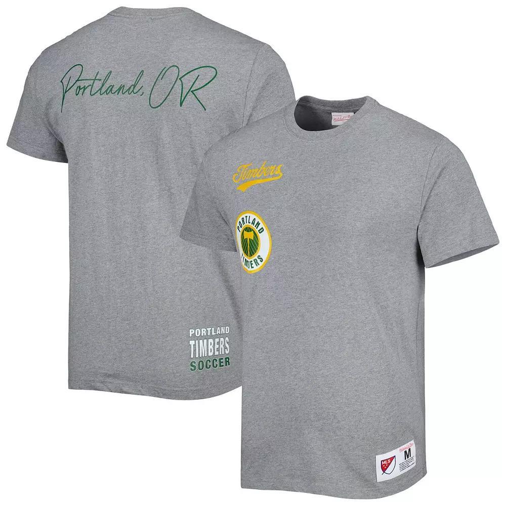 Mens Mitchell & Ness Gray Portland Timbers City Tee Product Image