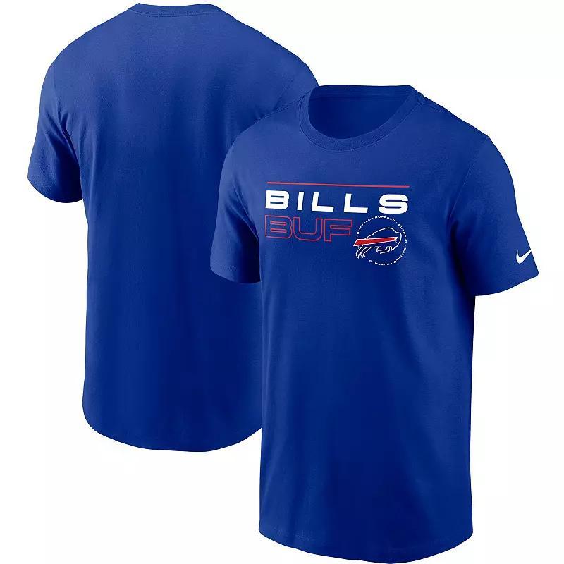 Mens Nike Cleveland Indians Cooperstown Collection Logo T-Shirt Blue Product Image