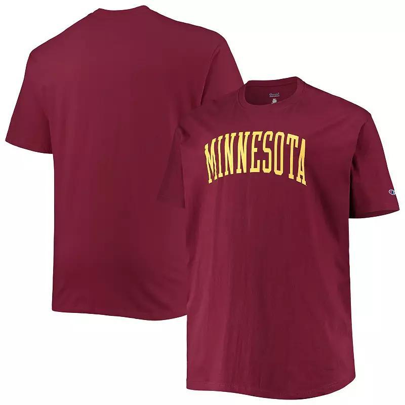 Men's Champion Maroon Minnesota Golden Gophers Big & Tall Arch Team Logo T-Shirt, Size: 4XB, Red Product Image