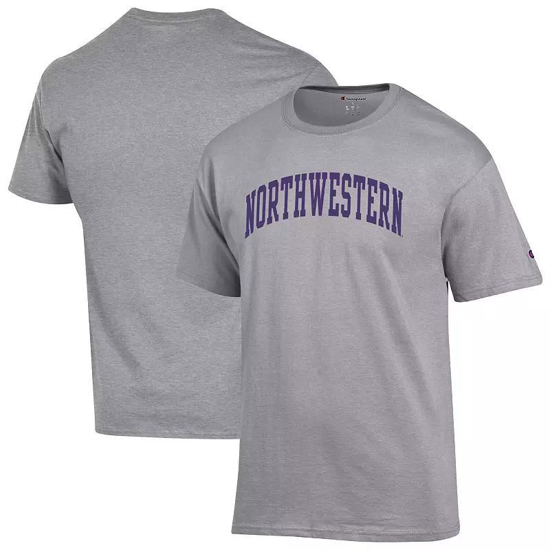 Men's Champion  Heather Gray Brown Bears Basic Arch T-Shirt, Size: XL, Nc2 Grey Product Image