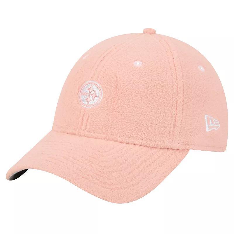 Womens New Era Pink Pittsburgh Steelers Cozy Sherpa 9FORTY Adjustable Hat Product Image