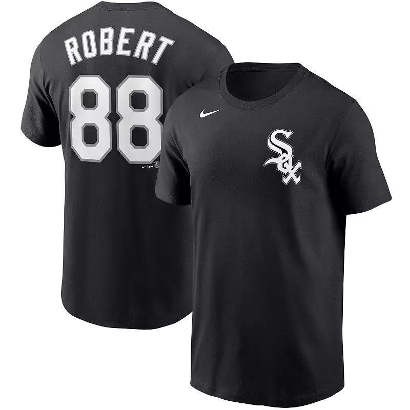 Men's Nike Luis Robert Black Chicago White Sox Name & Number T-Shirt, Size: 2XL Product Image