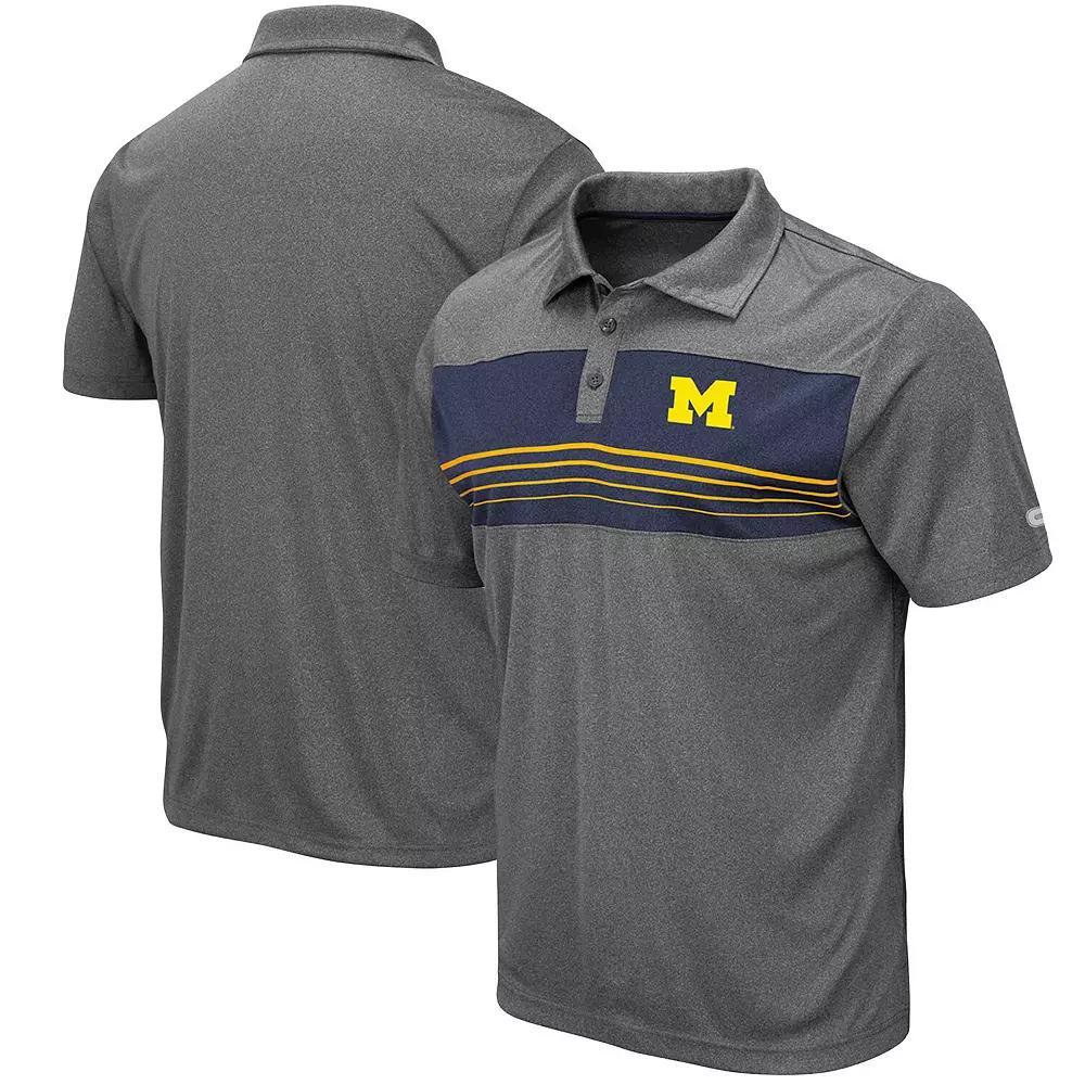 Men's Colosseum Heathered Charcoal Washington State Cougars Smithers Polo, Size: Small, Wsc Charco Product Image