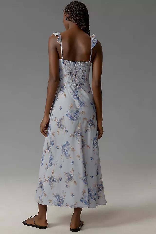 Faithfull Ruffle-Neck Midi Dress Product Image