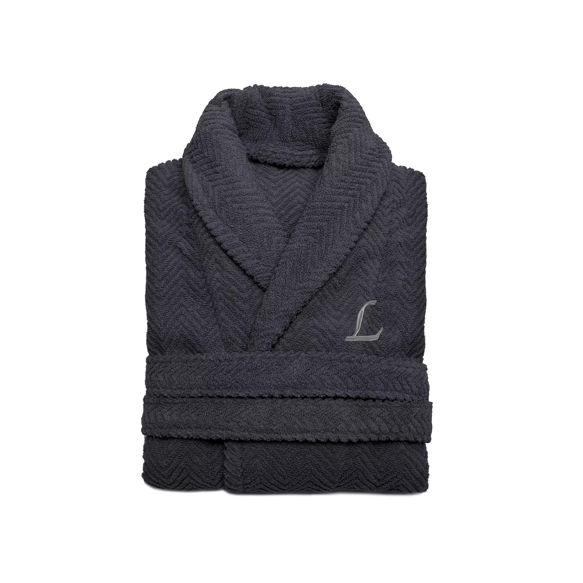 Linum Home Textiles Turkish Cotton Personalized Herringbone Weave Bathrobe, Womens Product Image