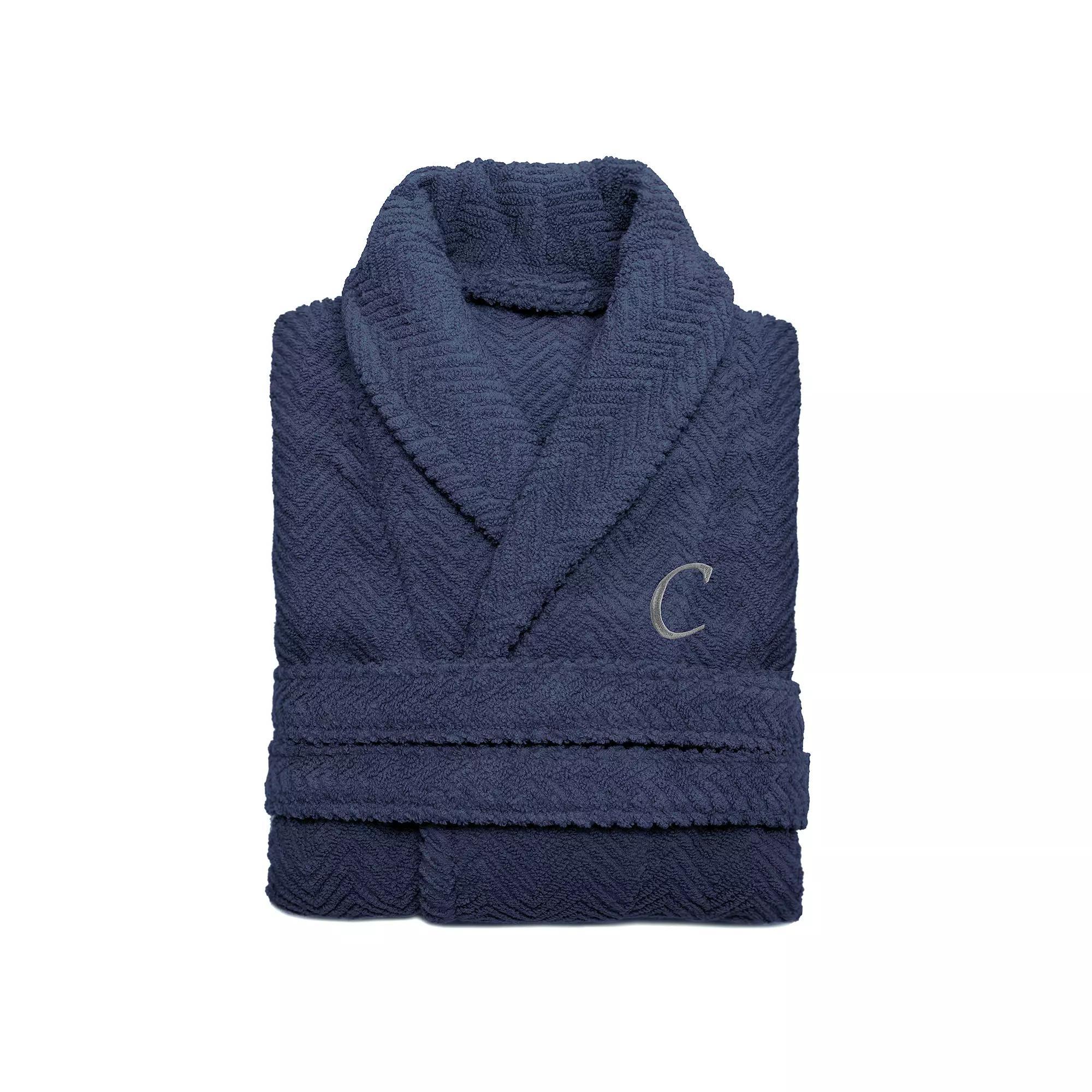Linum Home Textiles Turkish Cotton Personalized Herringbone Weave Bathrobe, Womens Product Image