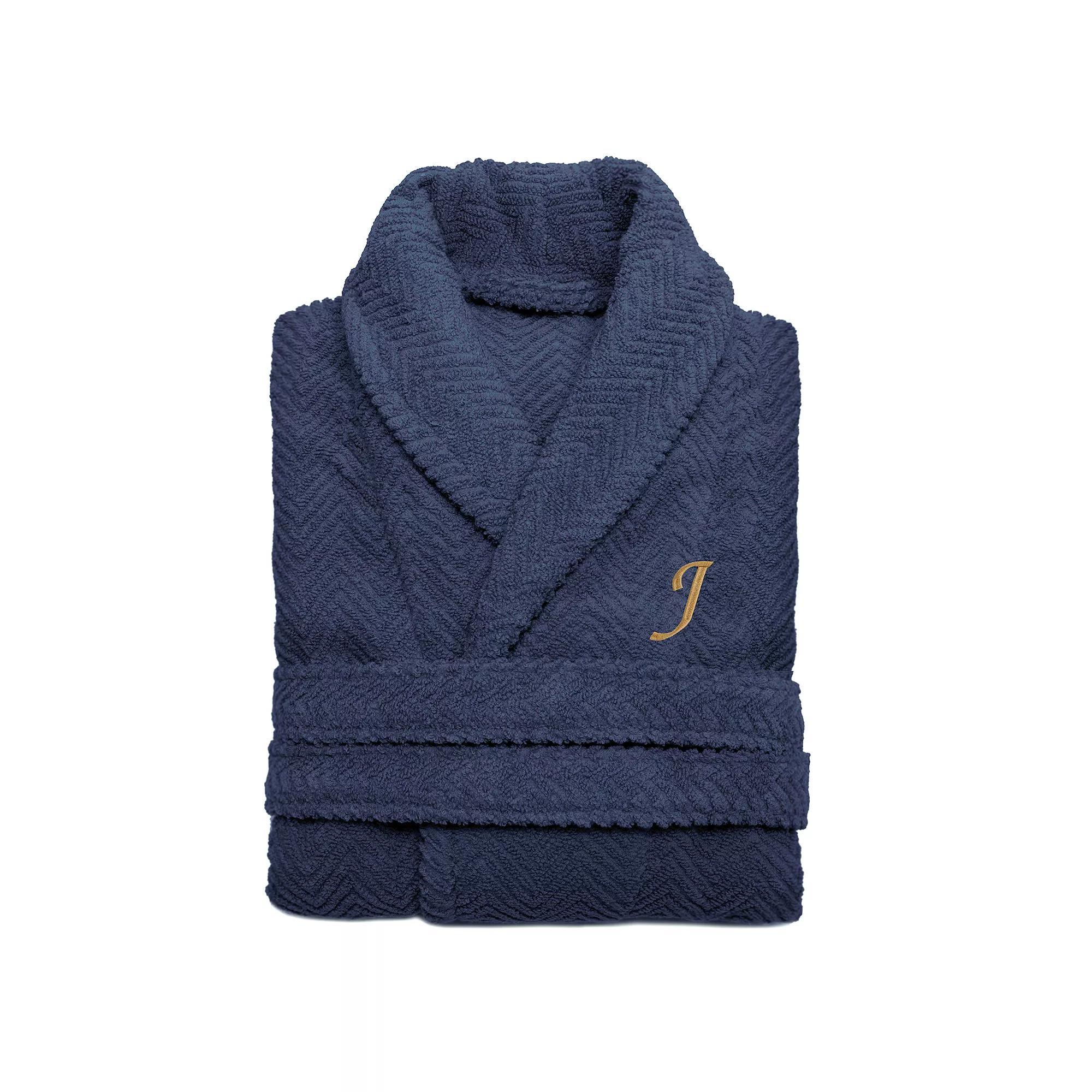 Linum Home Textiles Turkish Cotton Personalized Herringbone Weave Bathrobe, Womens Product Image