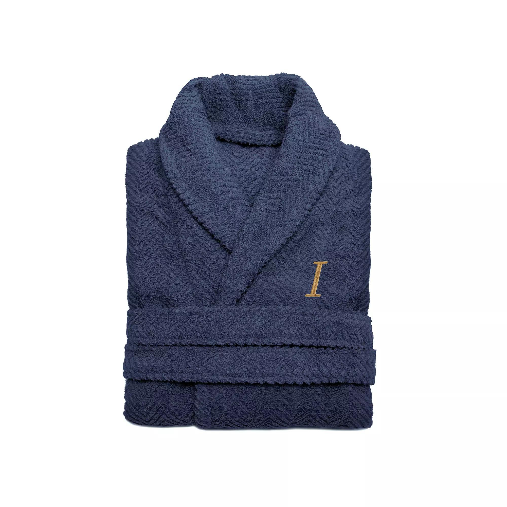 Linum Home Textiles Turkish Cotton Personalized Herringbone Weave Bathrobe, Womens Product Image